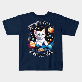 Chasing Dreams and Laser Pointers Kids T-Shirt